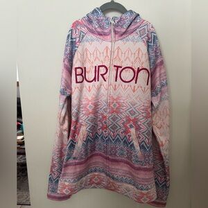 Women’s Burton Fleece Lined Zip Up Snowboard Hoodie - Size Medium